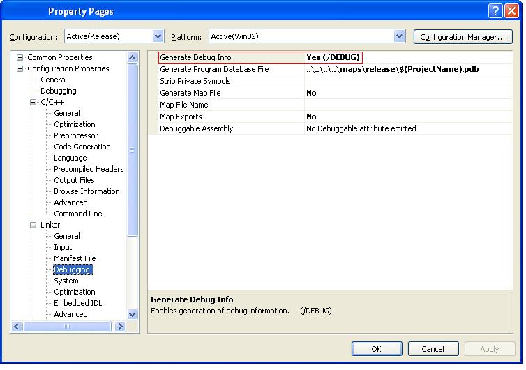 VS2008 PDB设置2
